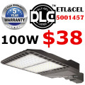 Superventas para North America Market ETL DLC enumerado 60w 100w 150w 200w iluminación de estacionamiento de la caja de zapatos led